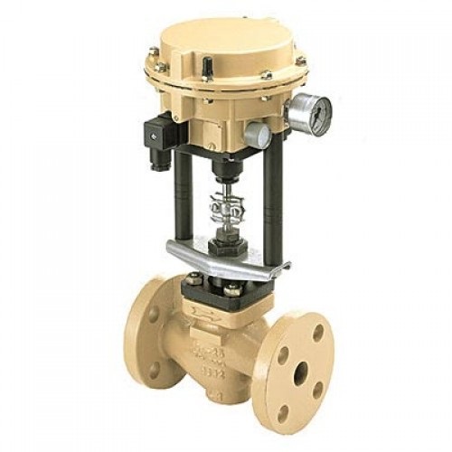 The CV5 electro-pneumatic control valve for steam from Samson Controls